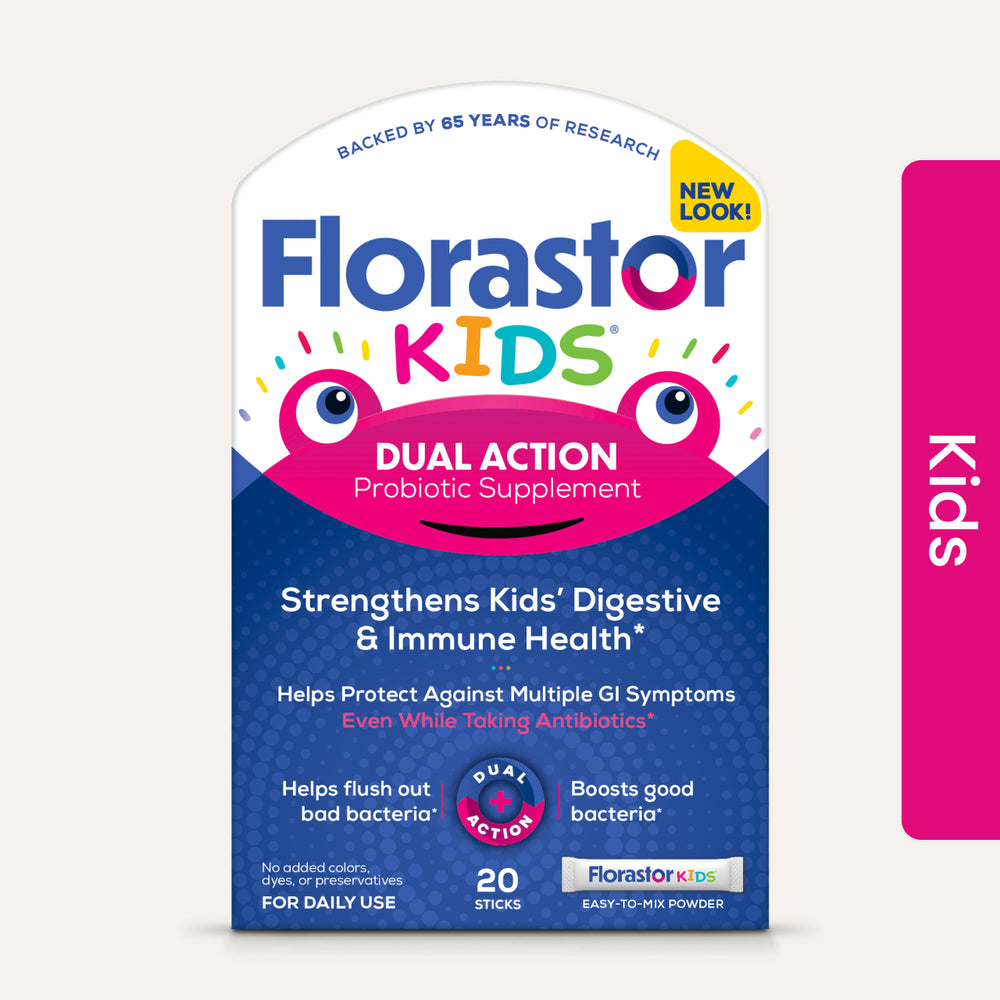 FlorastorKids® Dual Action Probiotic Supplement