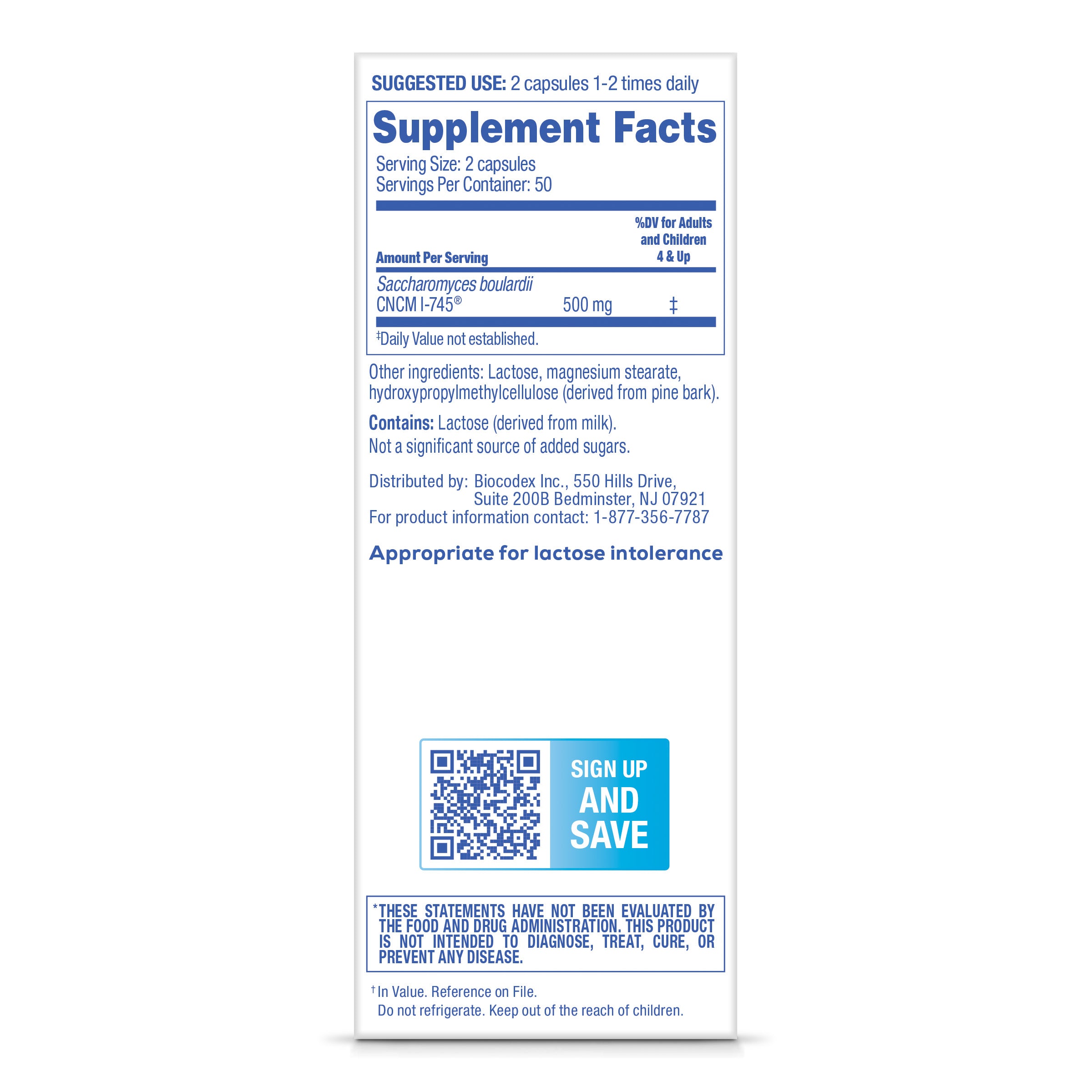 Florastor® Dual Action Probiotic Supplement