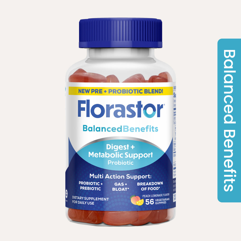 Florastor® Balanced Benefits Digest + Metabolic Support Probiotic Gummies