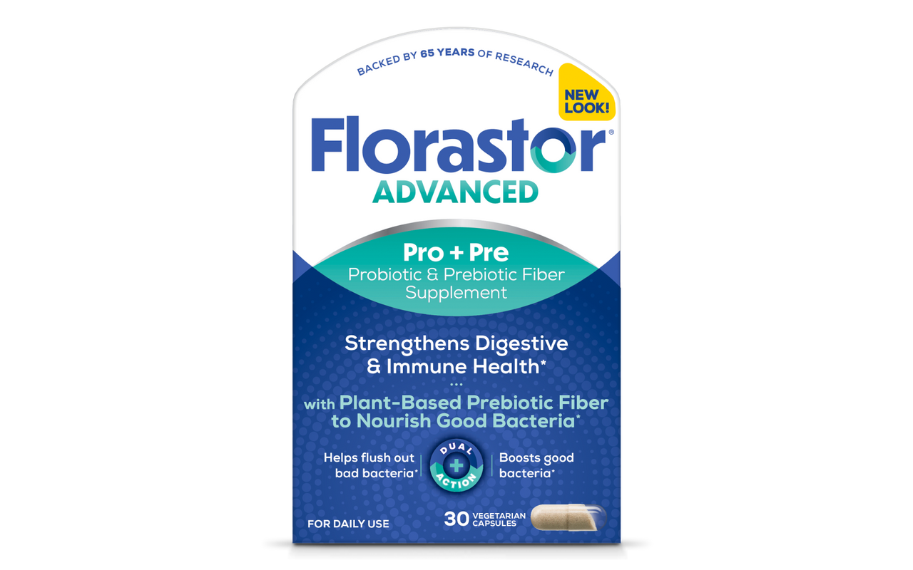 Florastor Advanced Probiotic and Prebiotic Fiber Supplement