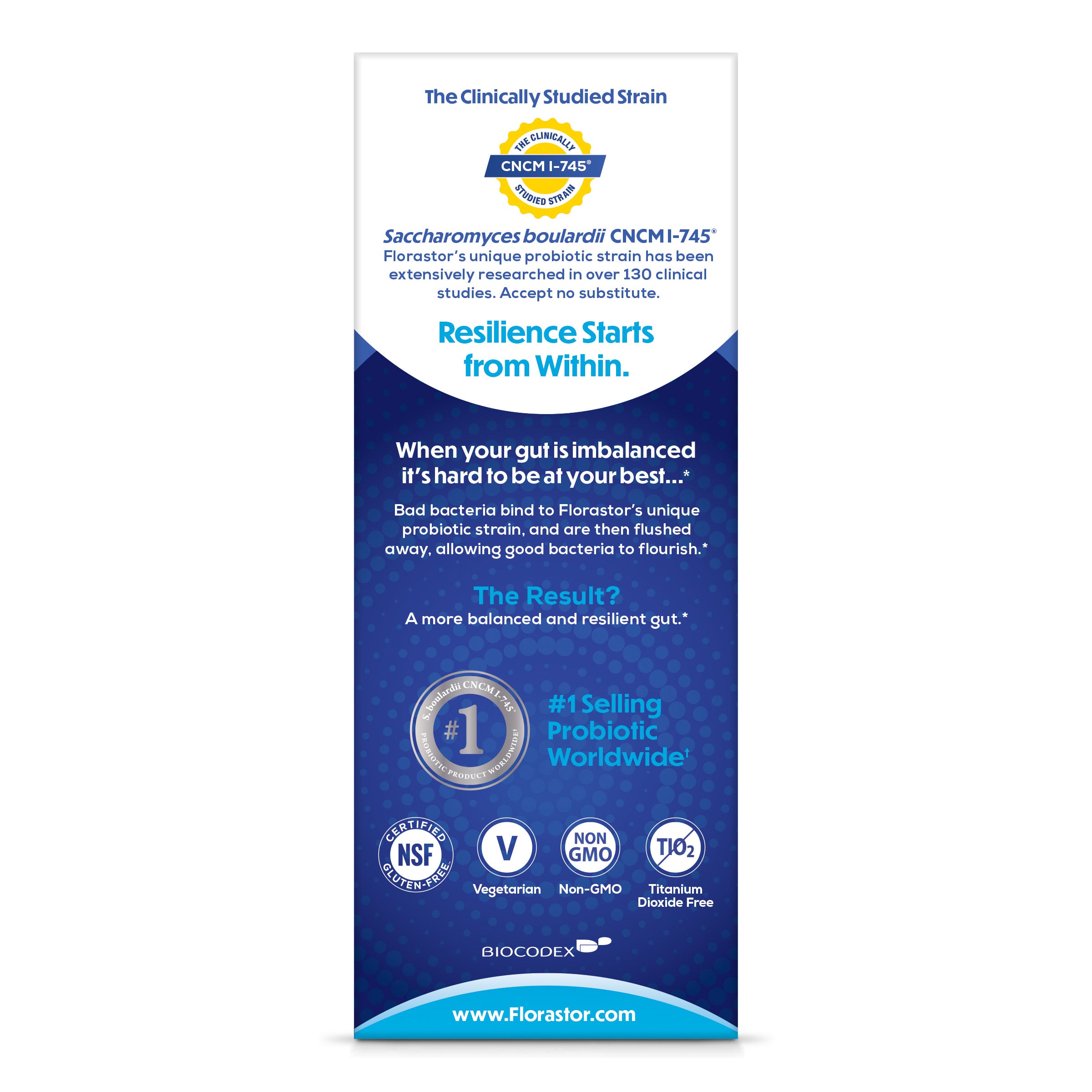 Florastor® Dual Action Probiotic Supplement